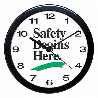 785R50 GRAINGER 9724 Wall Clock 12 in Battery 12 in Analog