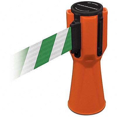 TENSABARRIER TC11430MAXNOD2XC Tensacone Topper Orange Belt Green/White