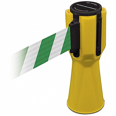 TENSABARRIER TC11435MAXNOD2XC Tensacone Topper Yellow Belt Green/White