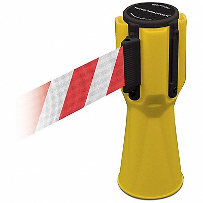TENSABARRIER TC11435MAXNOD3XC Tensacone Topper Yellow Belt Red/White