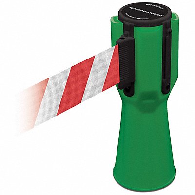 TENSABARRIER TC11428MAXNOD3XC Tensacone Topper Green Belt Red/White