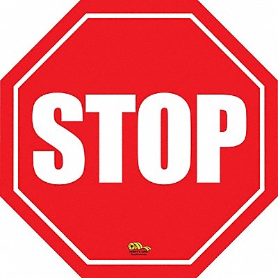 MIGHTY LINE STOPMODERN24 Sign Floor 24 Inch STOP PK5