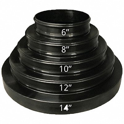 AMERICAN LOUVER STRNRDBK10PKIT Neck Reducer Round Plastic 14 Dia PK10