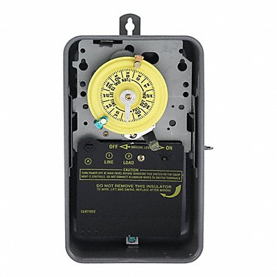INTERMATIC T101R Electromechanical Timer 24 hr Grey Metal