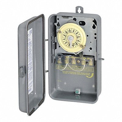 INTERMATIC T103R Electromechanical Timer 24 hr Grey Metal