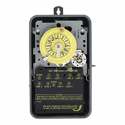 INTERMATIC T1471BR Electromechanical Timer 24 hr Grey Metal