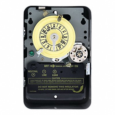 INTERMATIC T171 Electromechanical Timer 24 hr Grey Metal