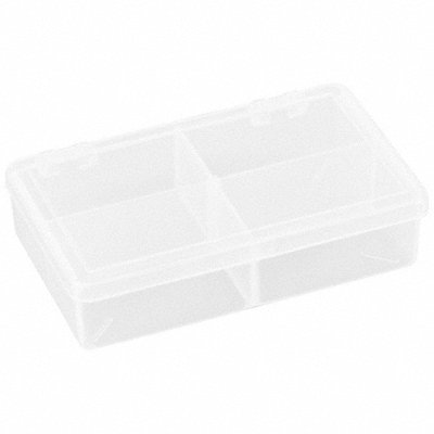 FLAMBEAU T221 K4961 Compartment Box Snap Clear 1 3/16 in