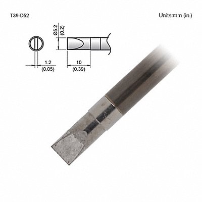 HAKKO T39D52 Soldering Tip T.W. 5.2 mm T.L. 10 mm