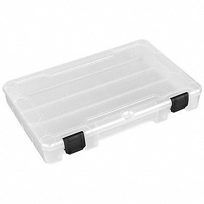 FLAMBEAU T4000 K4977 Comprt Bx Double Position Locking Clr 1 3/4 in