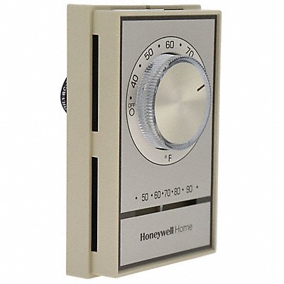 HONEYWELL HOME T498B1512 Line Volt NP Analog Tstat 1H Beige DPST