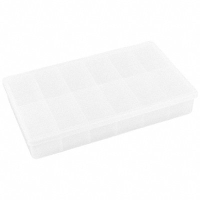 FLAMBEAU T602 K4965 Compartment Box Snap Clear 1 3/4 in