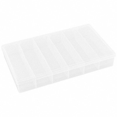 FLAMBEAU T606 K4965 Compartment Box Snap Clear 1 3/4 in