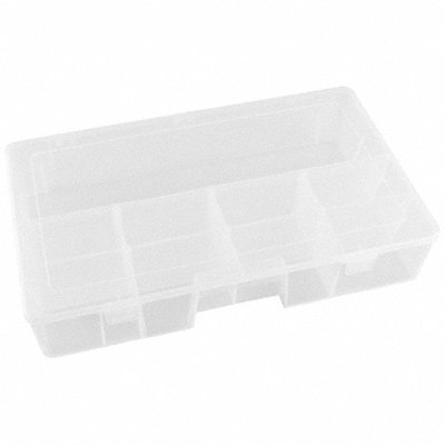 FLAMBEAU T7003 K4975 Adjustable Compartment Box Dbl Translucent 3 3/16 in