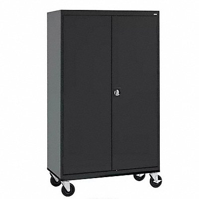 SANDUSKY TA4R46247209 E2314 Storage Cabinet 78 x46 x24 Black 2Shlv