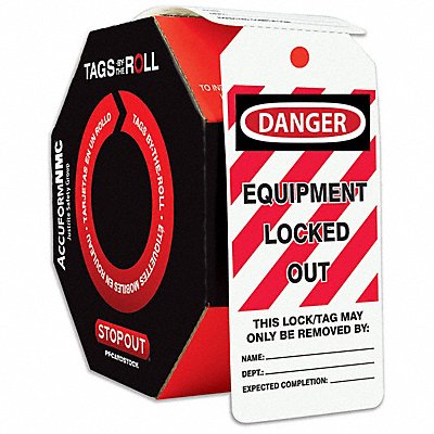 ACCUFORM TAR478 Danger Tag By The Roll 6-1/4X3 PK250