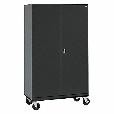 SANDUSKY TAWR46247209 Mobile Wardrobe Cabinet Black 230 lb
