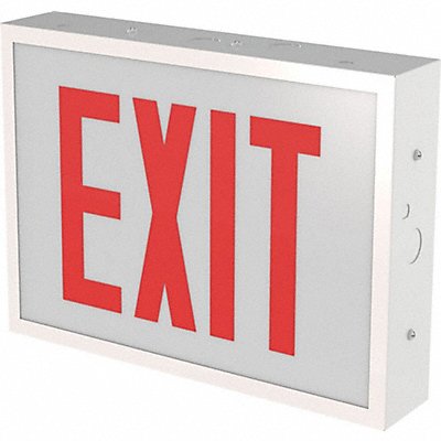 LITHONIA LIGHTING TCERGM4 Exit Sign LED Red/Green 12 D 8-7/8 H