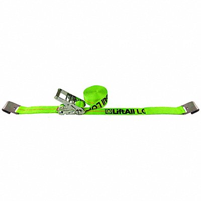 LIFT-ALL TE20482 Tie Down Strap Flat-Hook Yellow