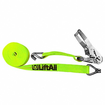 LIFT-ALL TE26422X40 Tie Down Strap Wire-Hook Yellow