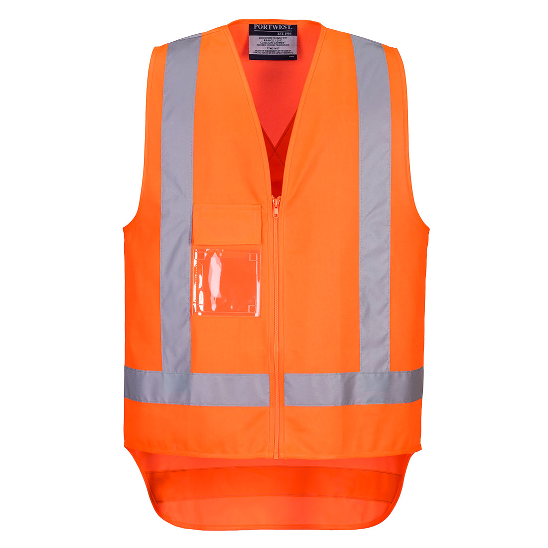 Portwest TM310 TTMC-W23 Hi-Vis X Back Zipped Vest
