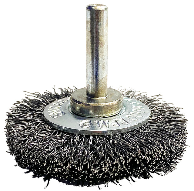 Weldclass TO-3070 Wire Brush Spindle Wheel Crimp 50mm Mild-Steel