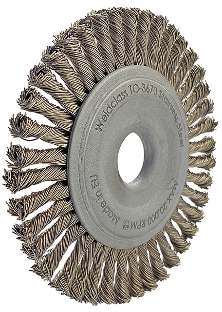 Weldclass TO-3670 Wire Brush Pipeline 125x22x6mm Stainless-Steel