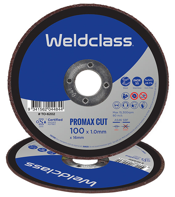 Weldclass TO-6202 Cutting Disc PROMAX Inox Thin 100x1.0mm