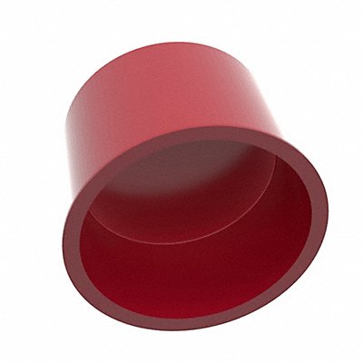 MOCAP T206224RD1BOX Tapered Cap Plug T Series Inside Length 1 in Flanged End Inside Diameter 2.181 in Non-Flanged End Inside Diameter 2.004 in LDPE Red