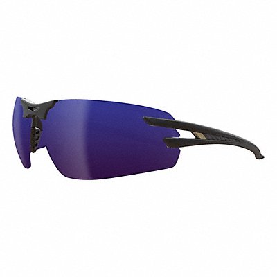 EDGE EYEWEAR TSLAP218 Safety Glasses Blue Lens Black Frame M
