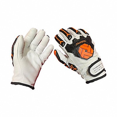 TILSATEC TTP230KG10 Glove Hi Viz Cut Resist Leather XL PR