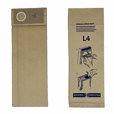 BISSELL COMMERCIAL U1500PK10 Vacuum Bags Paper 2 ply 4 L 2 W PK10