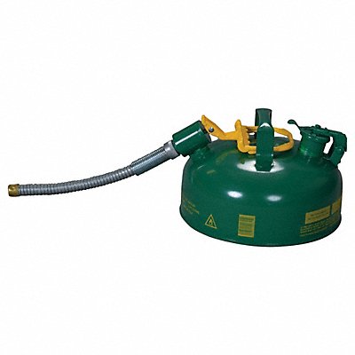 EAGLE U211SX5G Type II Safety Can Green 1 gal Cap.