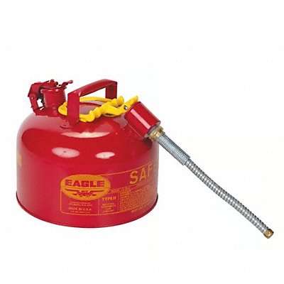 EAGLE U226SX5 Type II Safety Can 2-1/2 gal Red