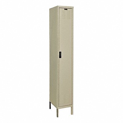HALLOWELL UEL12881APT Wardrobe Locker 1x1Locker Tan 78 x12 x18 Assm