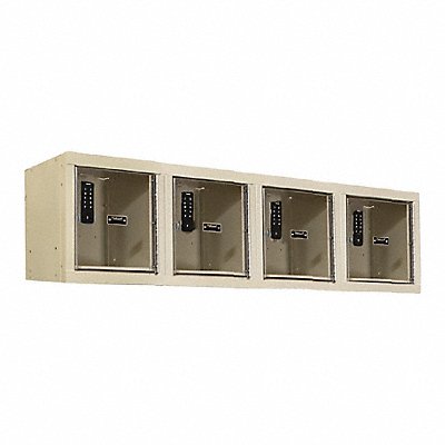 HALLOWELL UESVP14824WMAPT Bx Locker 1x4Locker Tan 14.75 x12 x18 Assm