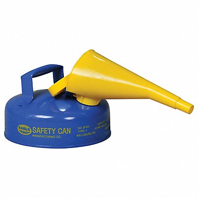 EAGLE UI4SB Type I Safety Can Blue 1/2 gal Cap.