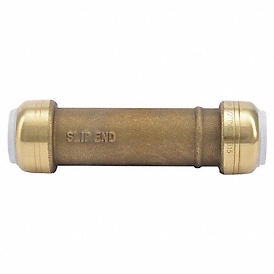 SHARKBITE UIP3008 Slip Coupling Brss 4 1/8.L 5/8in. dia.