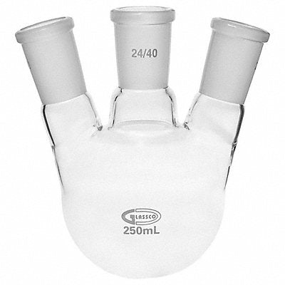 GRAINGER UN3NKFK250 Boiling Flask 250 mL Round