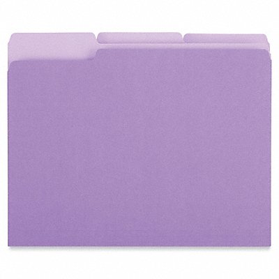 GRAINGER UNV12305 File Folders Letter Violet PK100