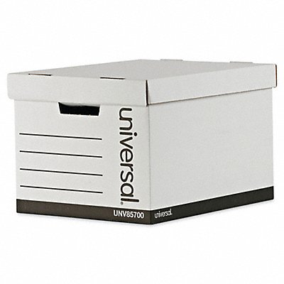 UNIVERSAL UNV85700 Storage Box Lid 12x15x10 White PK12
