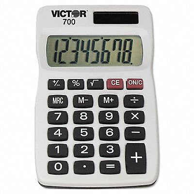VICTOR 700 Calculator 8Digit Handheld White