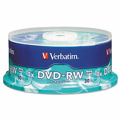 VERBATIM VER95179 DVD-RW Disc 4.70 GB 120 min 4x PK30
