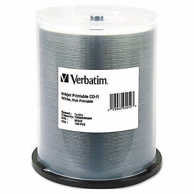 VERBATIM VER95252 CD-R Disc 700 MB 80 min 52x PK100