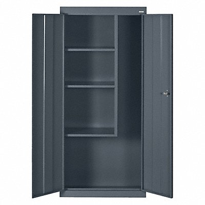 SANDUSKY VFC130186602 Janitorial Cabinet Charcoal Cap. 150 lb