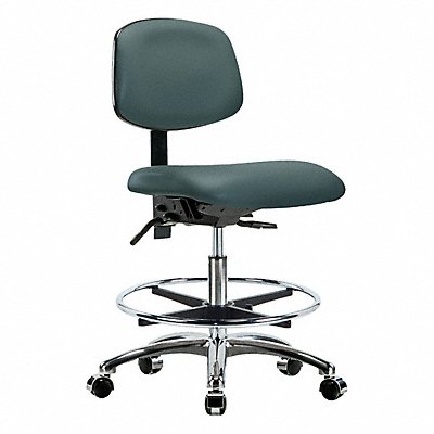 GRAINGER BRVMBCHCRT1A0CFCC8546 Vin Chair Chrome Med T FR C Blue