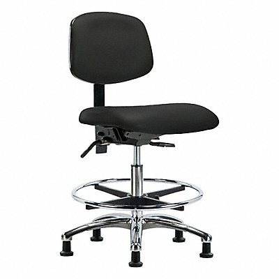 GRAINGER BRVMBCHCRT1A0CFRG8540 Vin Chair Chrome Med T FR Cast Blk