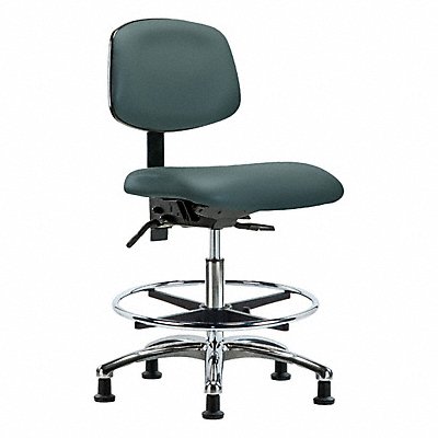 GRAINGER BRVMBCHCRT1A0CFRG8546 Vin Chair Chrome Med T FR C Blue
