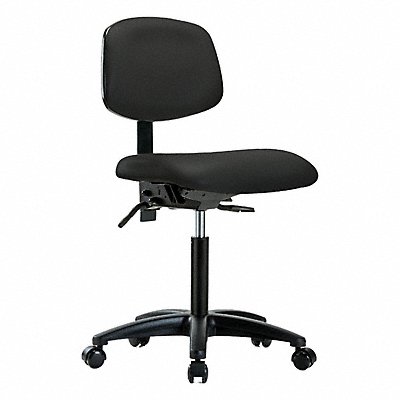 GRAINGER BRVMBCHRGT1A0NFRC8540 Vinyl Chair Med Tilt Castors Black