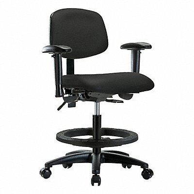 GRAINGER BRVMBCHRGT1A1BFRC8540 Vinyl Chair Med T AA FR Cast Blk